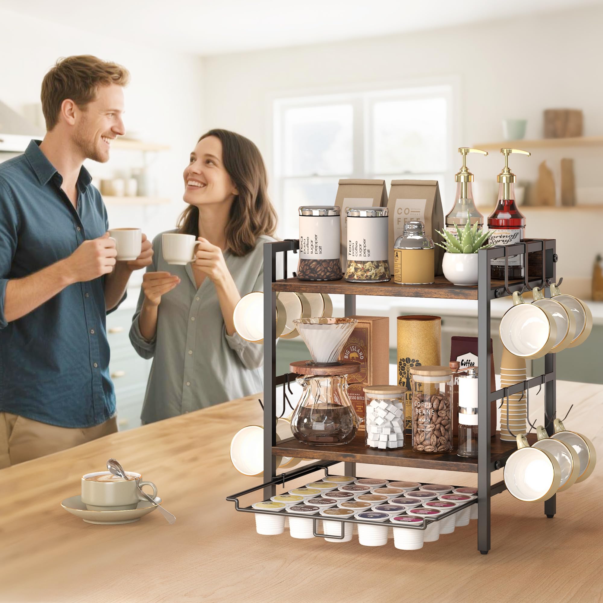 RUILALIFE K-Cup drawer keeps pods organized and within reach