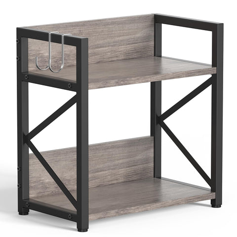 RUILALIFE two-tier spice rack on countertop keeps spices organized and accessible.