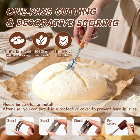 RuileMei silicone scraper ideal for handling dough without sticking