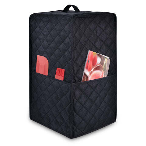 Ruilery blender cover with accessory pocket in black keeps small items organized