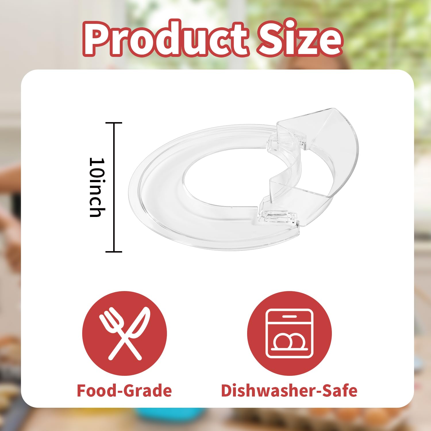 Ruioaw fits 5.5-7 quart bowl-lift mixers for standard bowls.