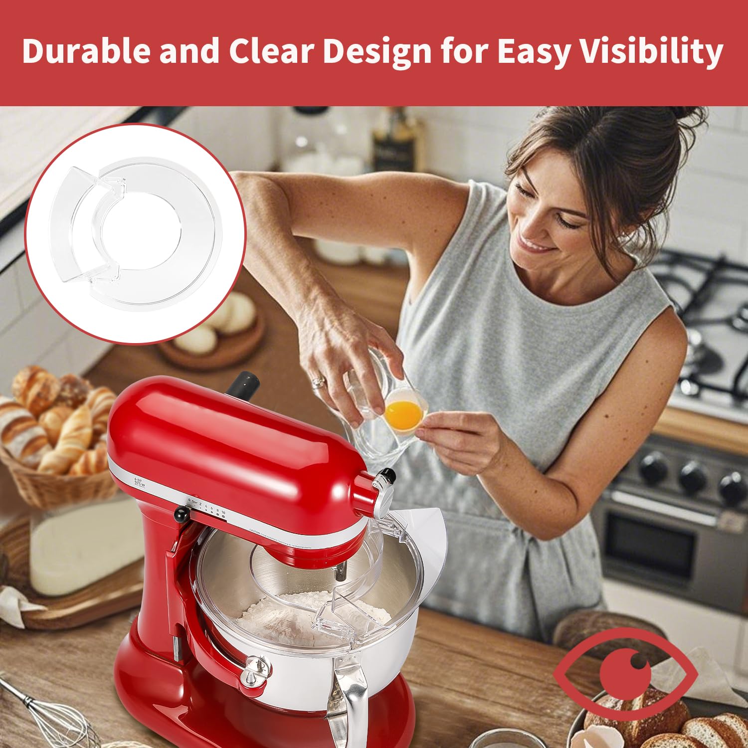 Ruioaw two-piece design makes removal and cleaning quick.