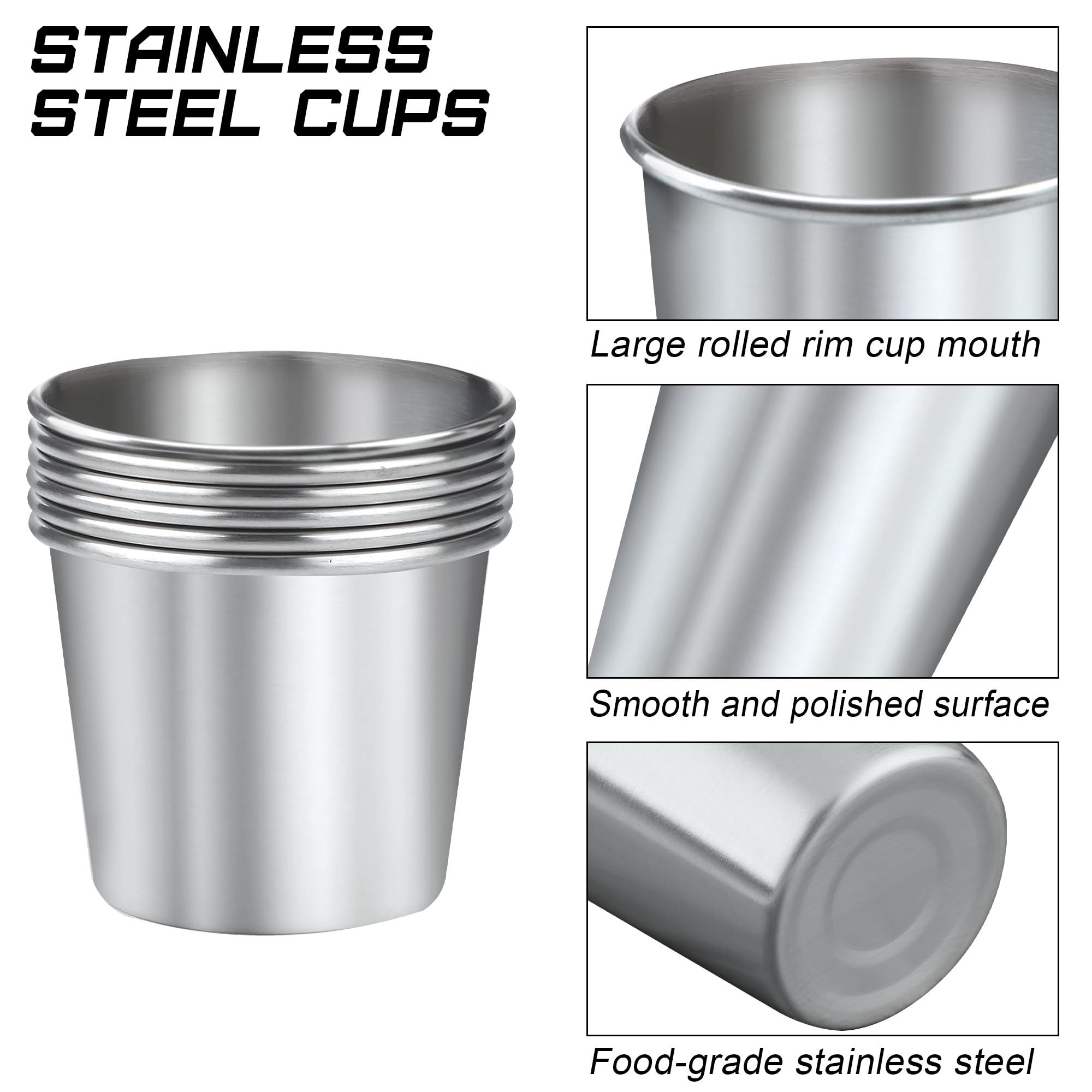Ruisita stainless steel cups resist rust and odors for daily use.