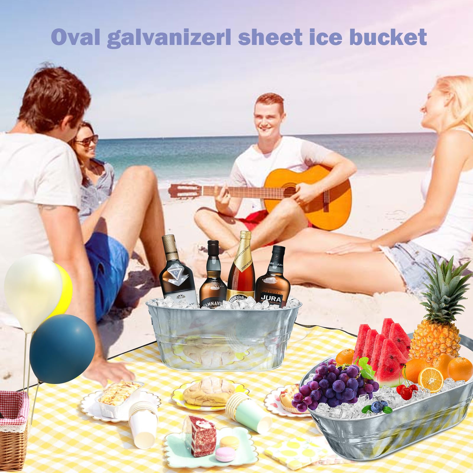 Ruizhihu vintage metal beverage tub enhances any occasion