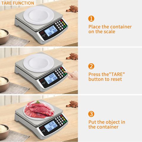 RUJIXU Food Scale measuring ingredients for precise prep