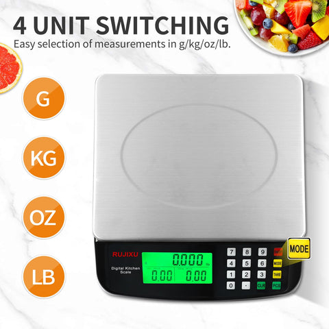 RUJIXU counting function enables PCS counting of small parts and beads.