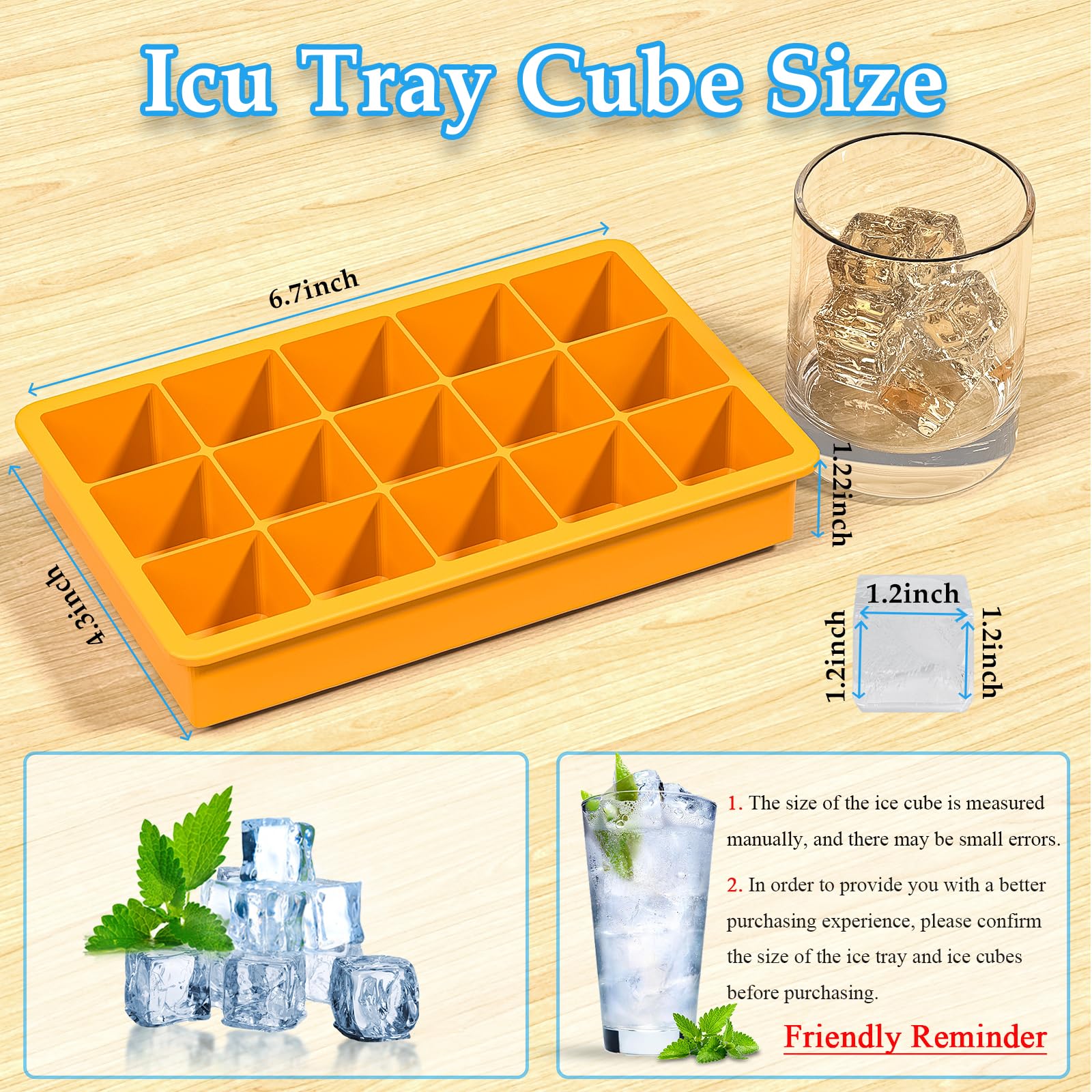 RUN HELIX silicone ice tray demonstrates flexible mold and easy release.