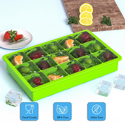 RUN HELIX stackable design stored in freezer to save space.