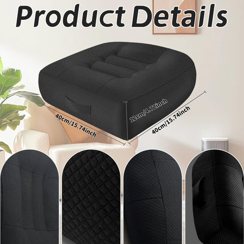 Runfider booster non-slip base keeps seat cushion secure during drive