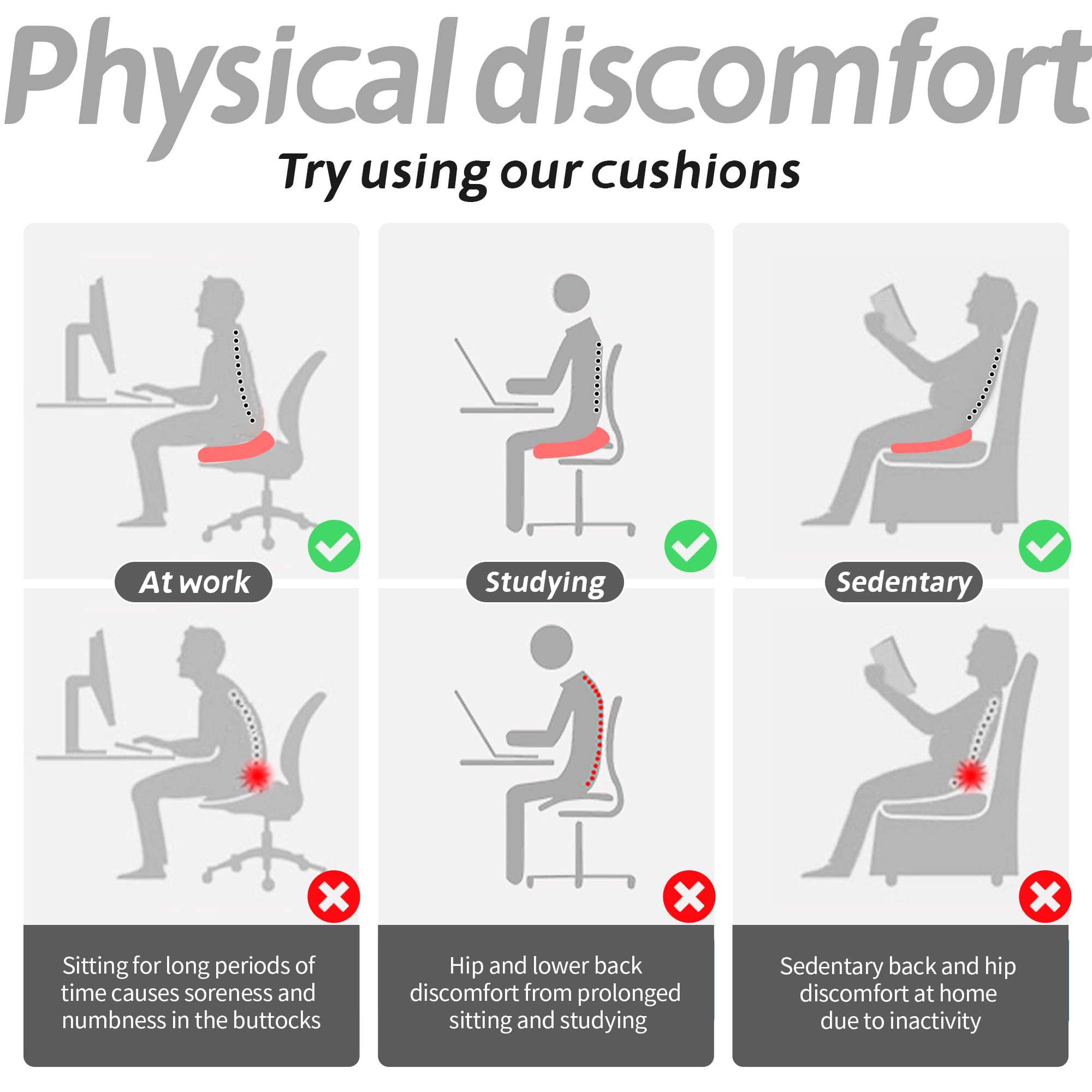 Soft, high-resilience padding provides long-drive comfort and support