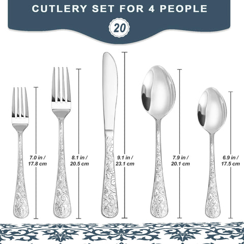 Runfly handle features laser-etched floral pattern for elegance.