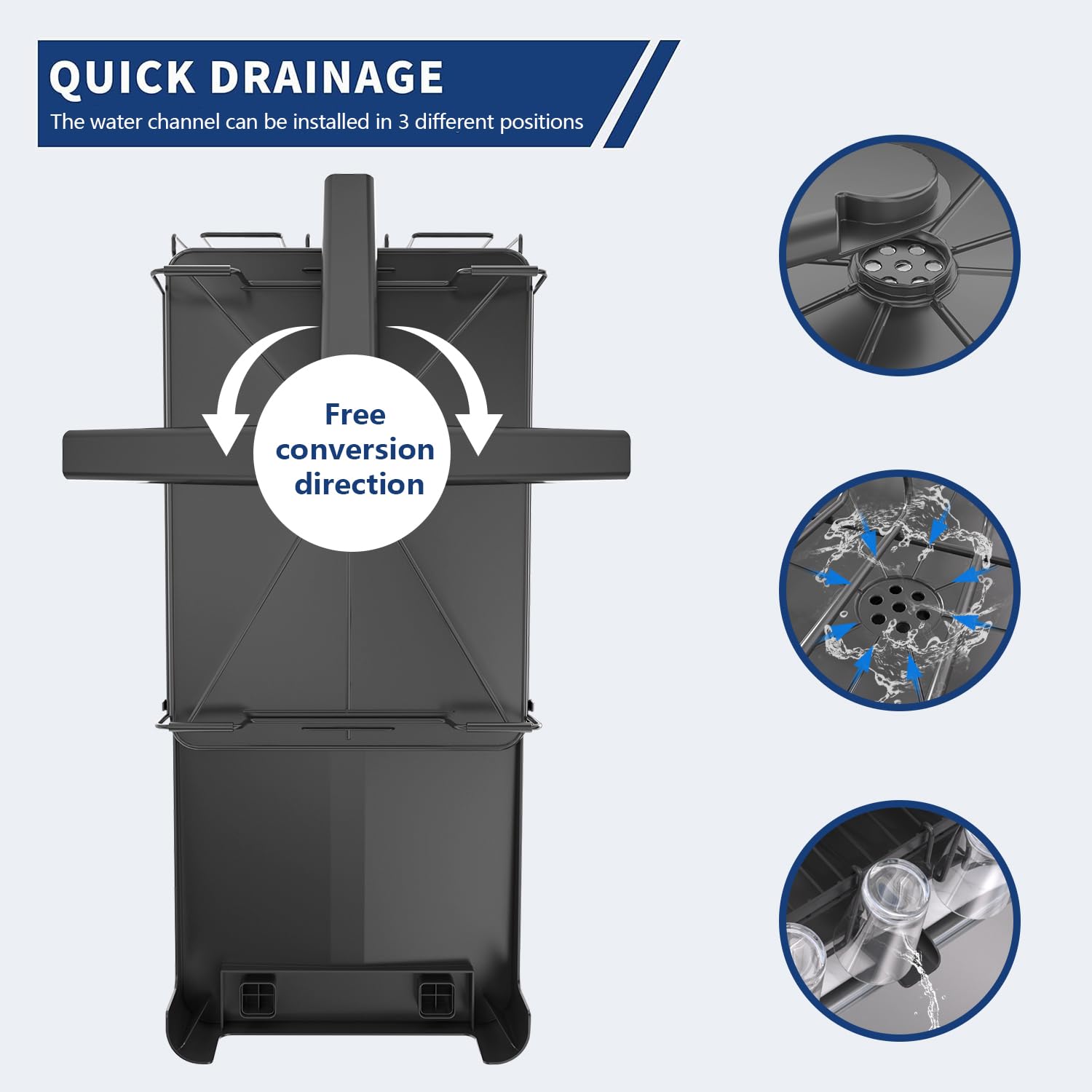 Runnatal high-grade PP and carbon steel construction resists rust and daily use.