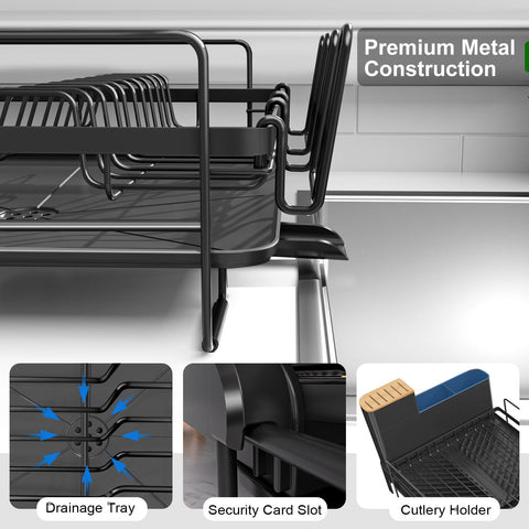 Runnatal sturdy frame with non-slip feet protects surfaces during drying.