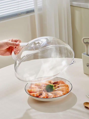 RUNZI BPA-free microwave splatter cover blocks spills while reheating