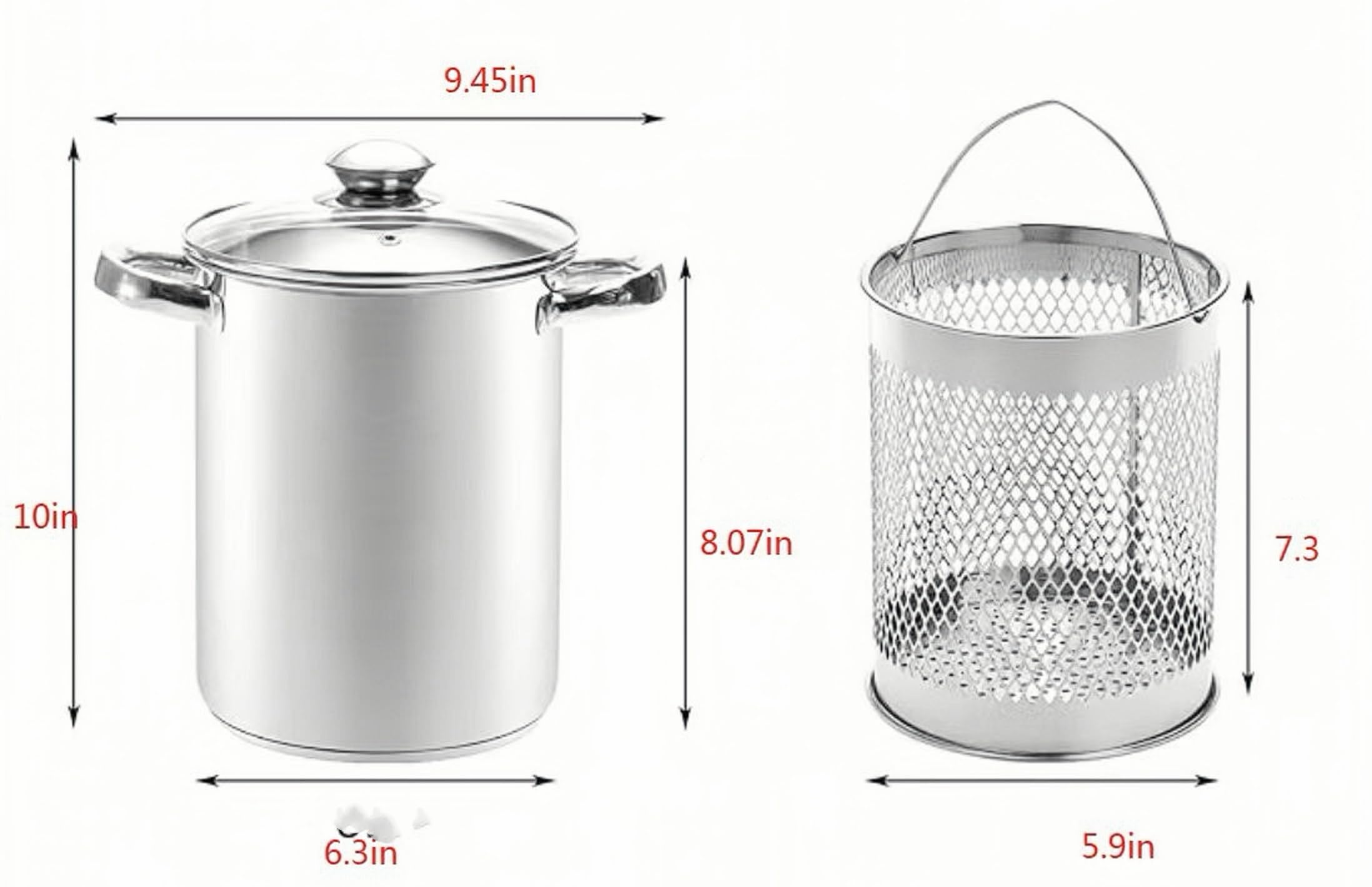 RUNZI pot close-up of stainless steel cooking surface with starburst finish