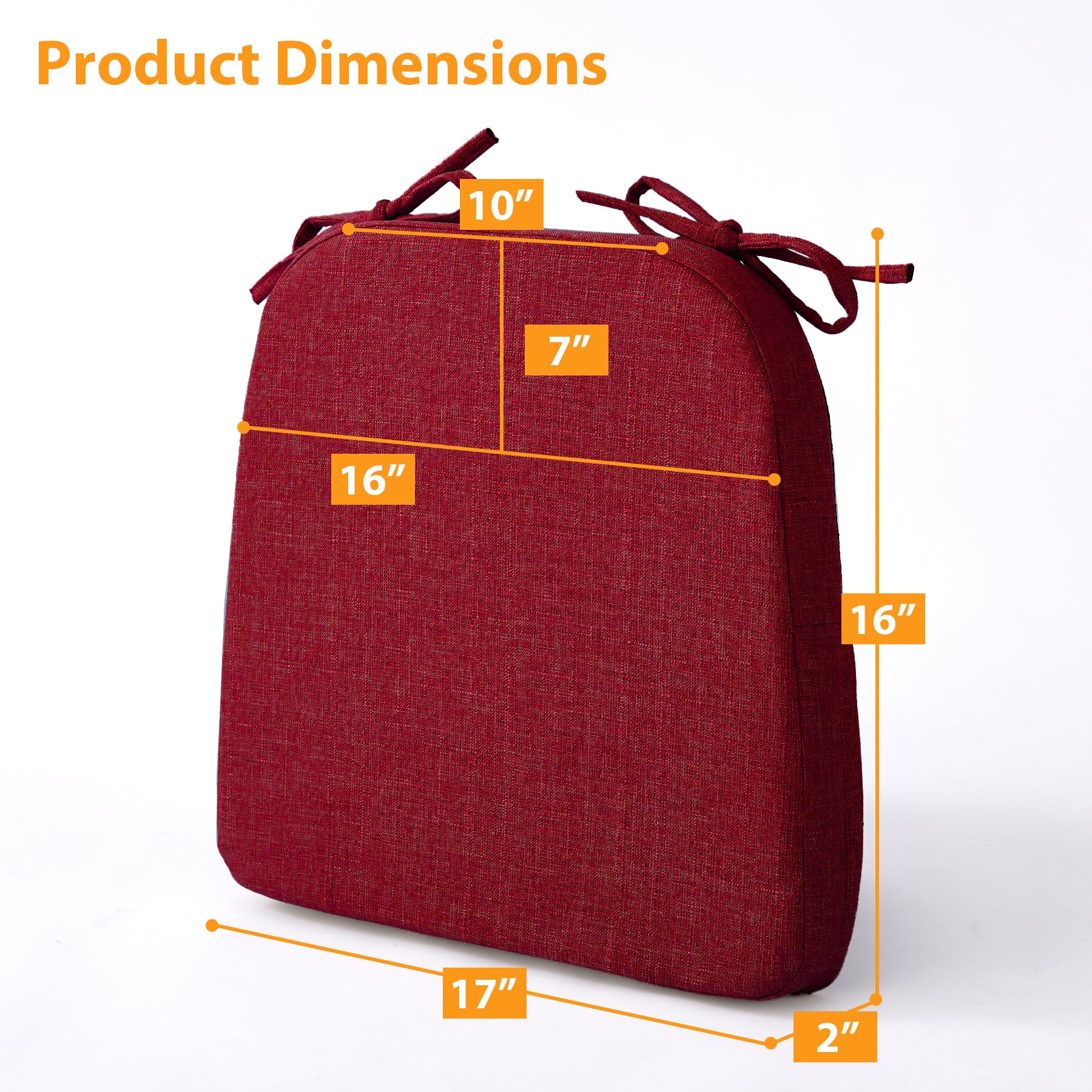 Ruqmuis cushions with non-slip backing to stay in place