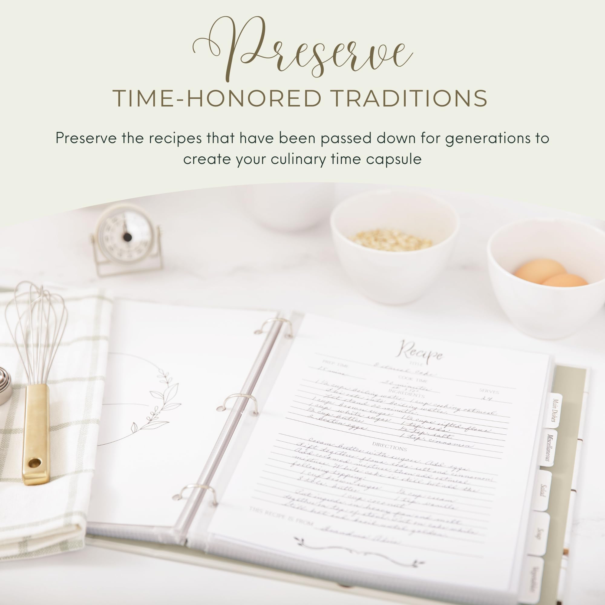 Rural Roots Mercantile family heirloom binder preserves generations of cooking notes