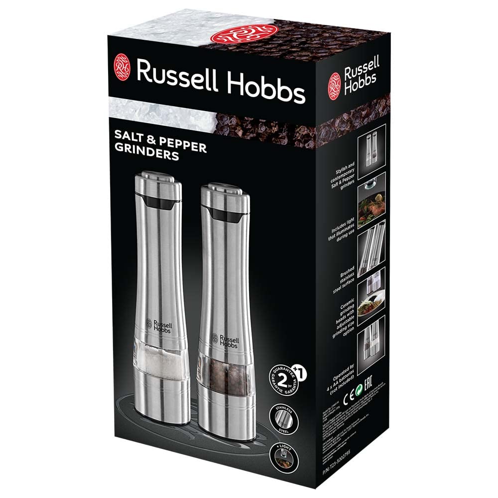 Russell Hobbs stainless finish resists fingerprints and cleans easily after meals.