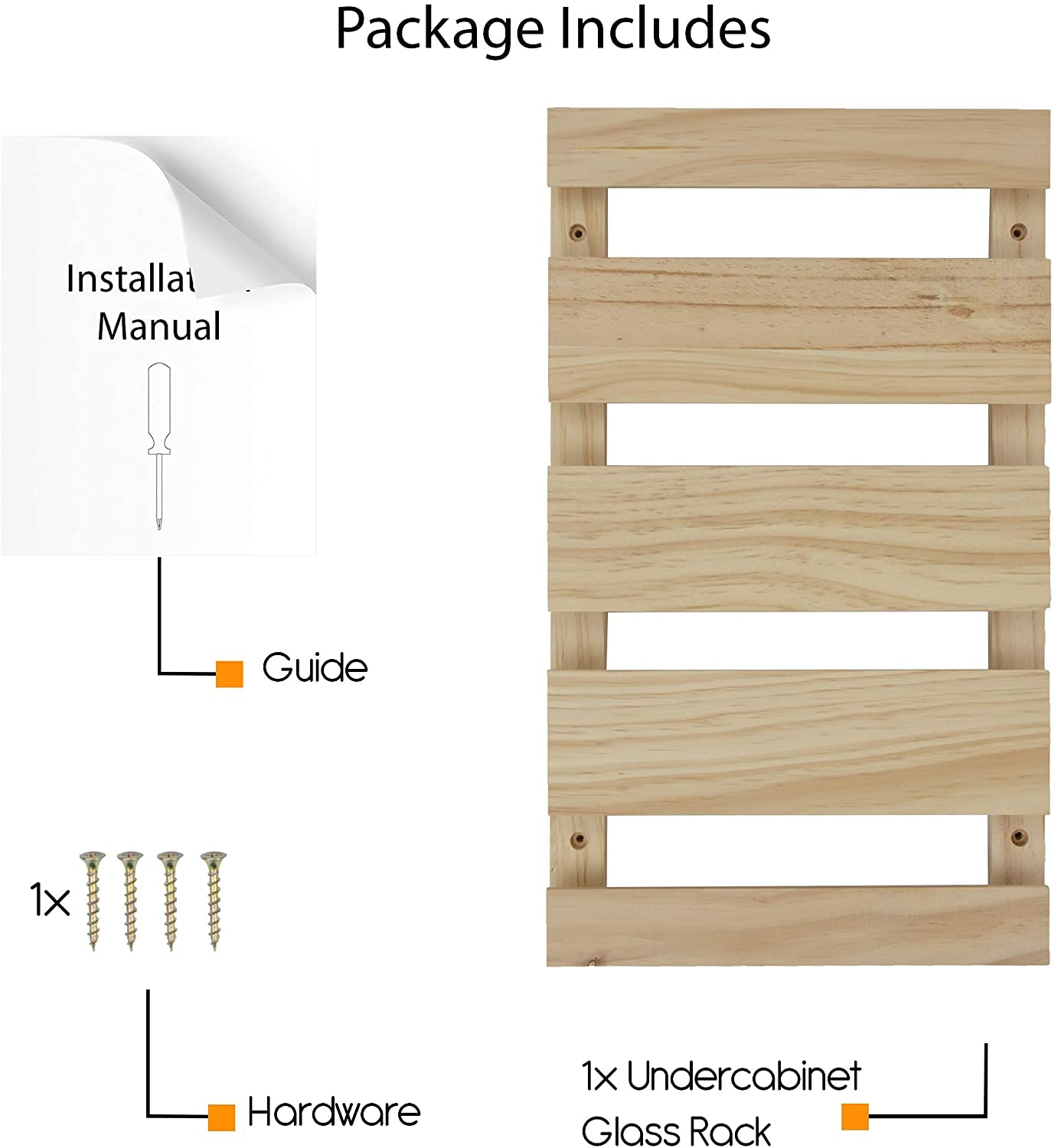 Rustic State Eze keeps glasses dust-free and protected from chips when stored.