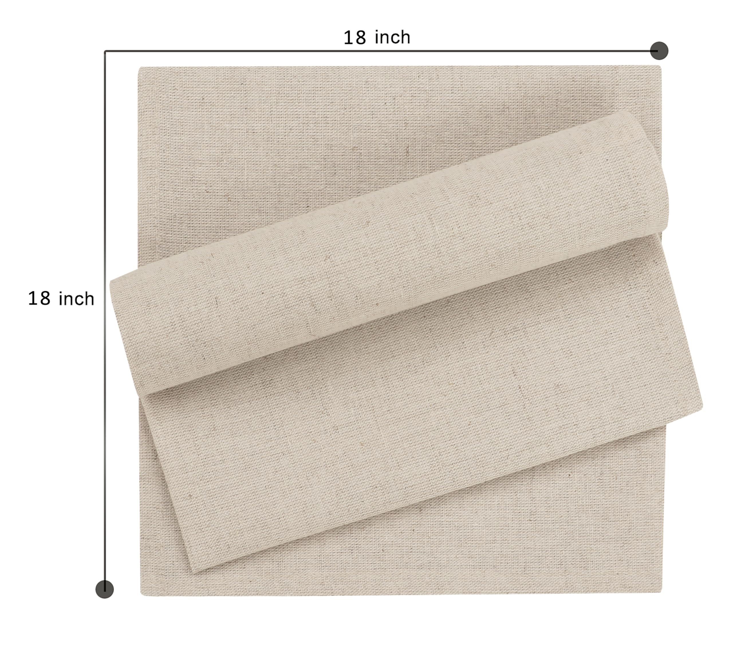 Ruvanti 18x18 napkins provide ample coverage for spills