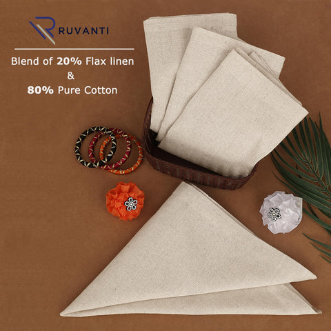Ruvanti linen blend napkins on a holiday table for celebrations