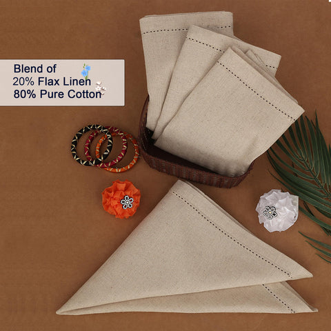 Ruvanti napkins with mitered corners for a refined table setting