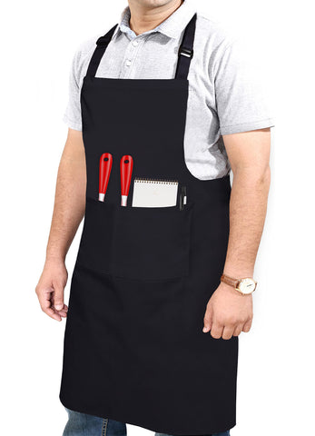 RUVANTI work apron with pockets, front view keeps tools within reach while cooking