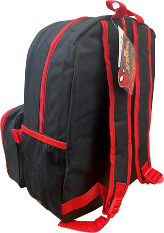 Ruz Spider-Man backpack with adjustable padded straps for comfort.