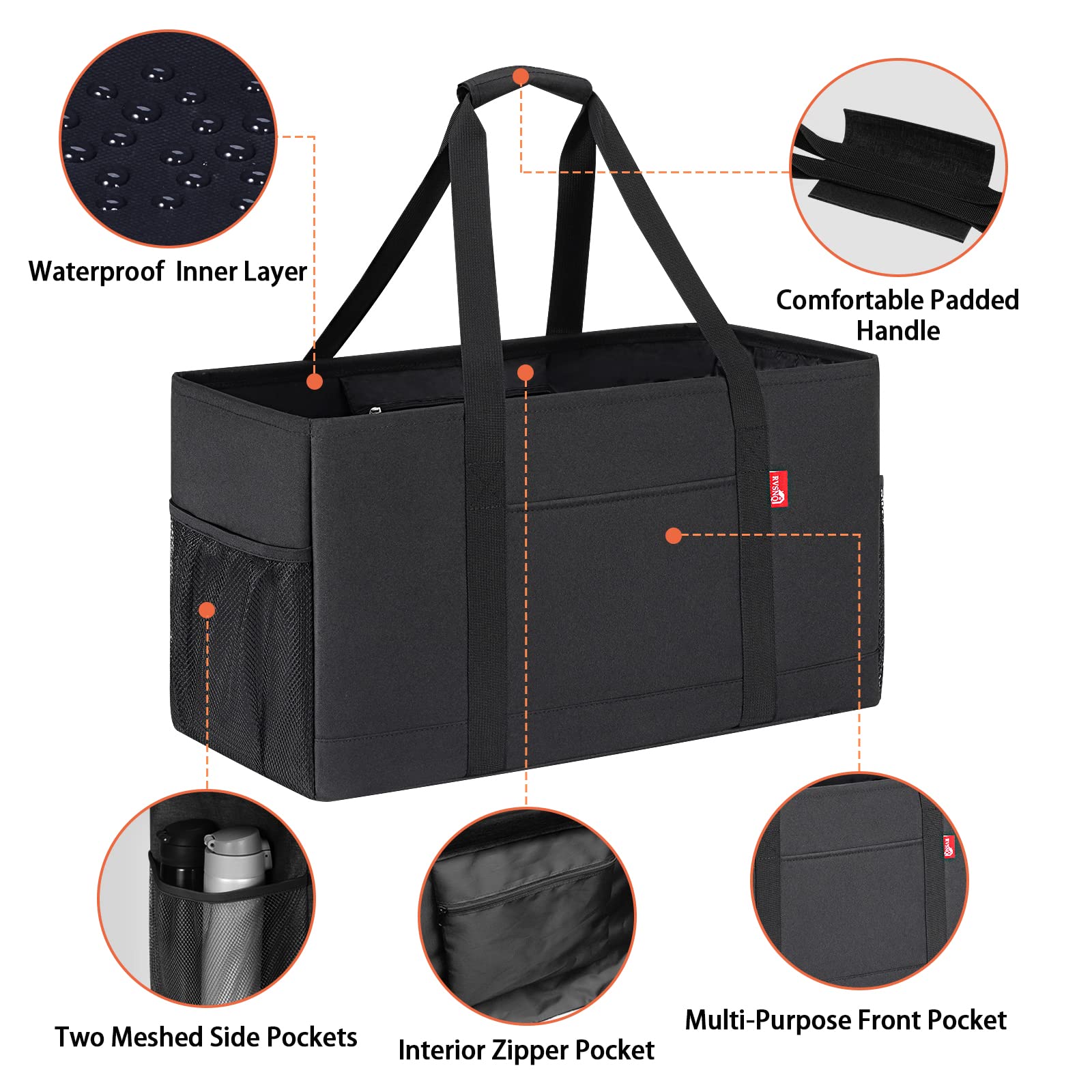 RVSNQ inner zippered pocket keeps small items secure