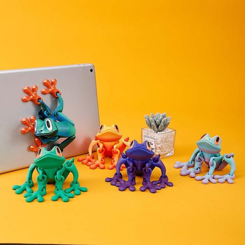 RWSEFK blue green frog magnet adds style to lockers and whiteboards.
