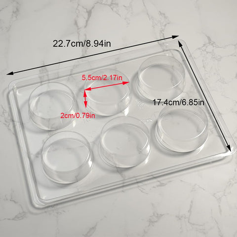 Chocolate-dipped cookies formed in the Rxbamalor six-cavity mold.