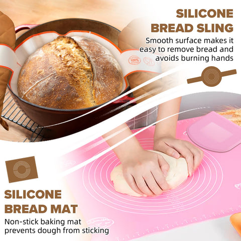 RYTOXILO dough whisk speeds gentle mixing for consistent dough texture.