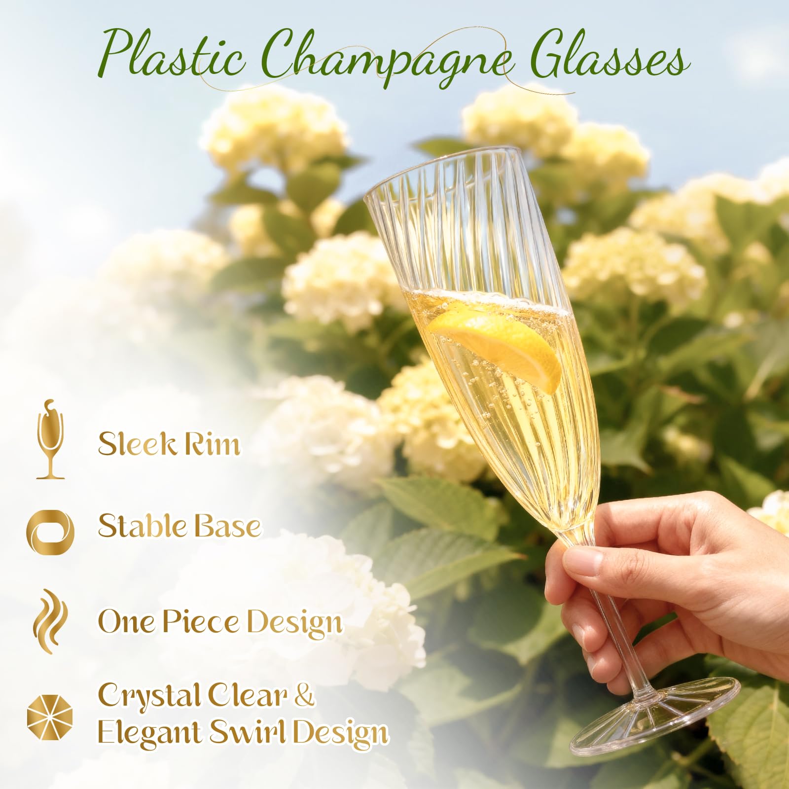 RYTOXILO durable PS flutes are odorless and reusable.