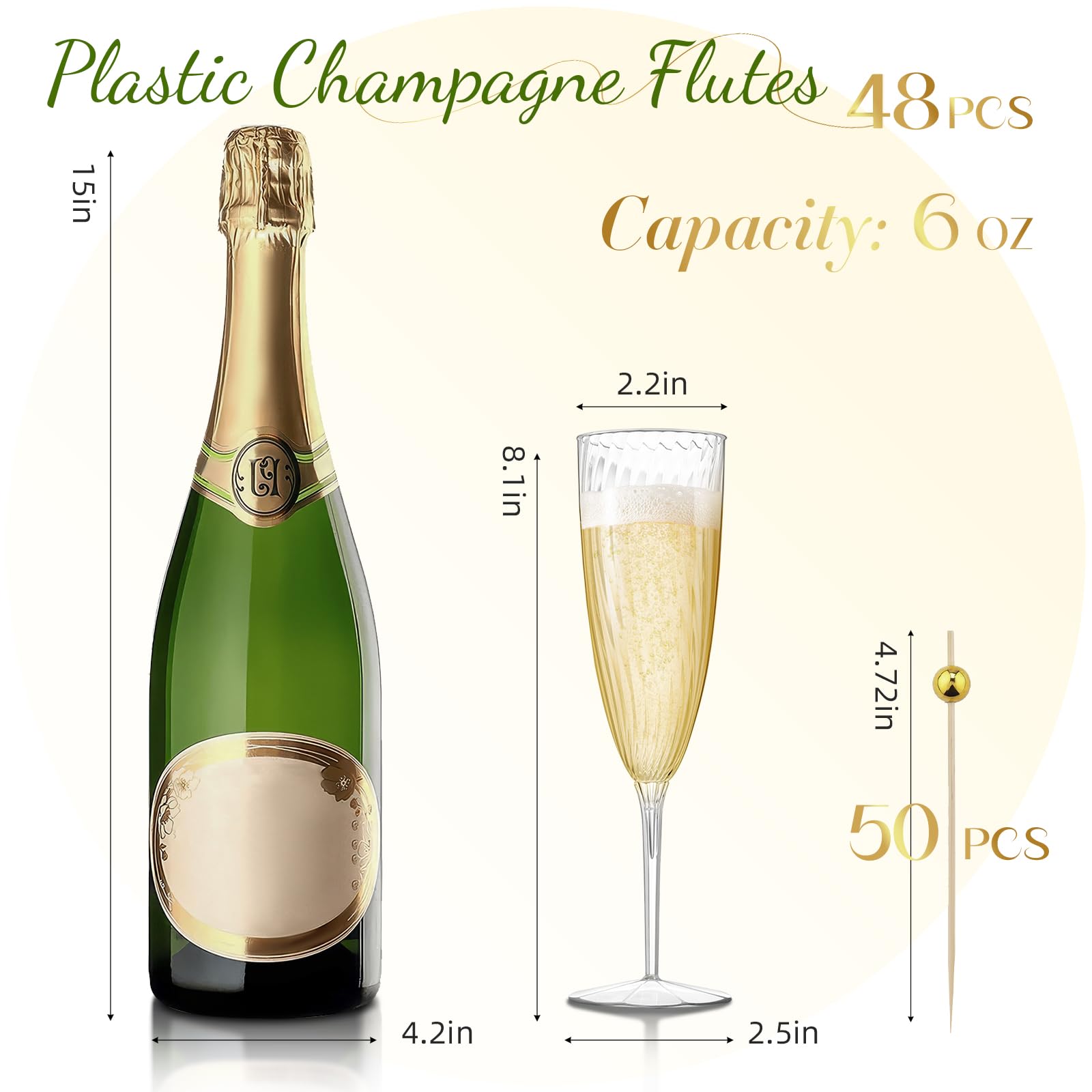RYTOXILO ribbed flutes reveal bubbles at festive parties.