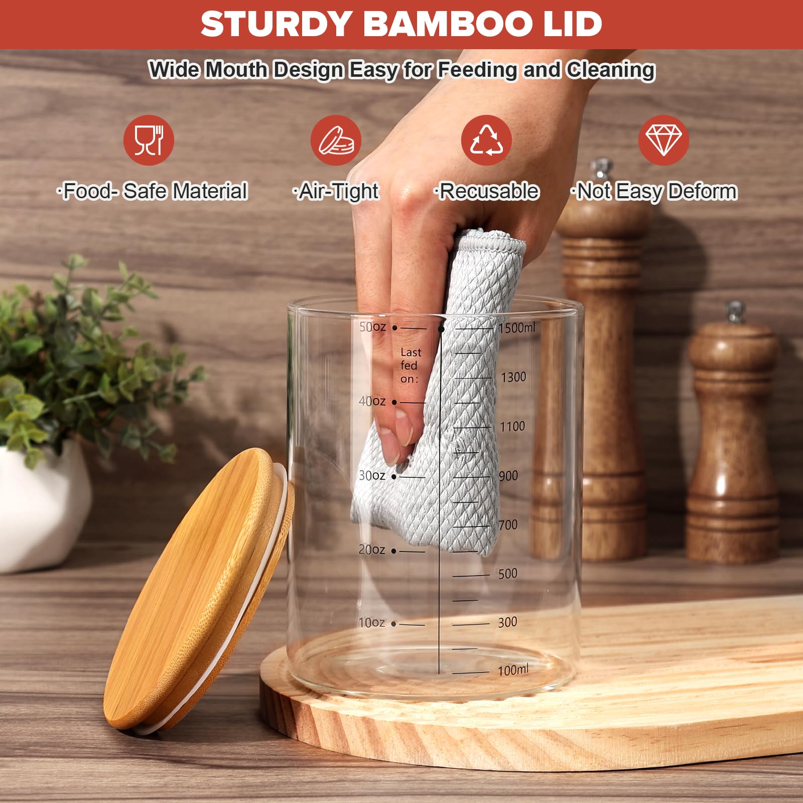 RYTOXILO baking accessories including scraper for smooth transfers during dough handling.
