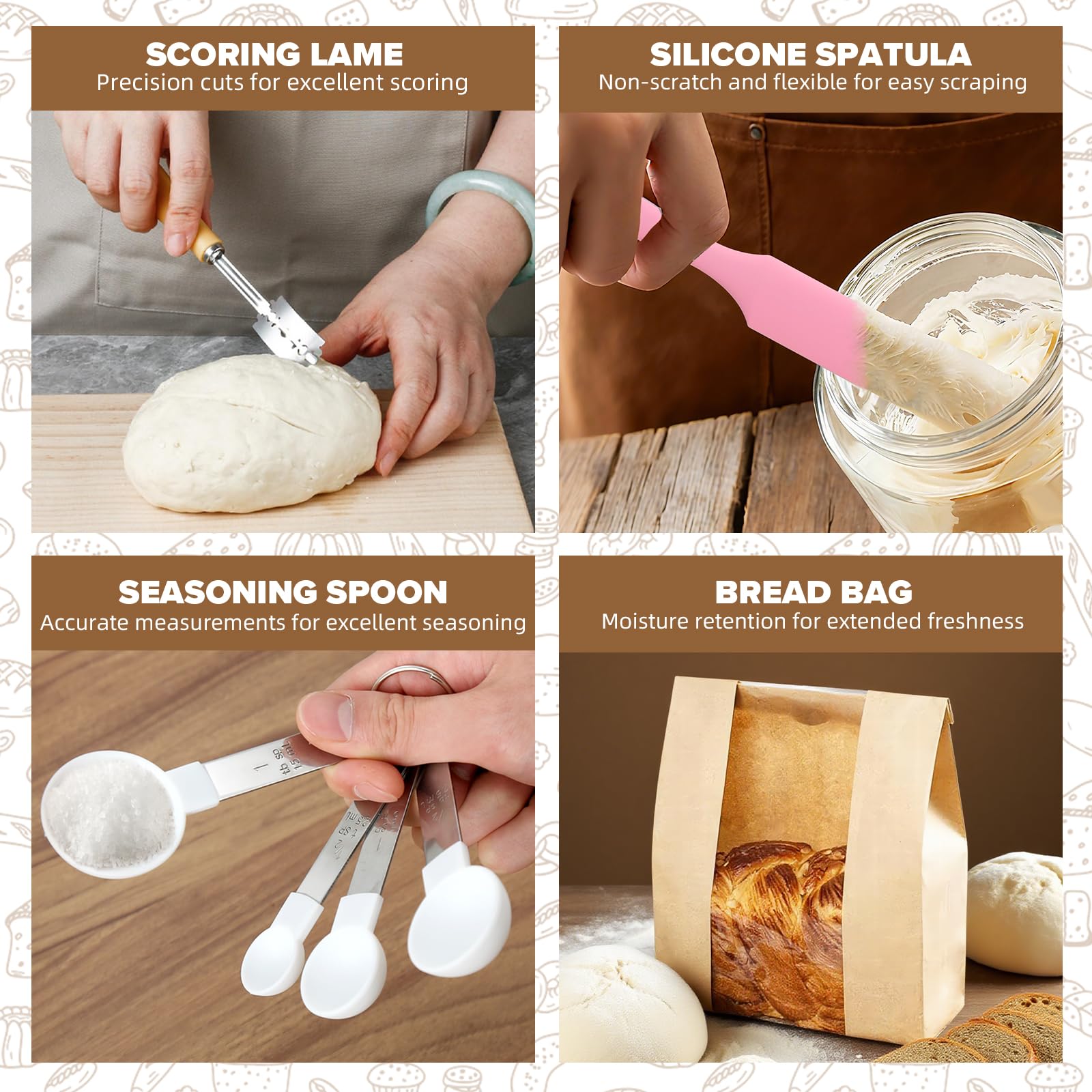 RYTOXILO sourdough recipe card guides you through beginner-friendly steps.