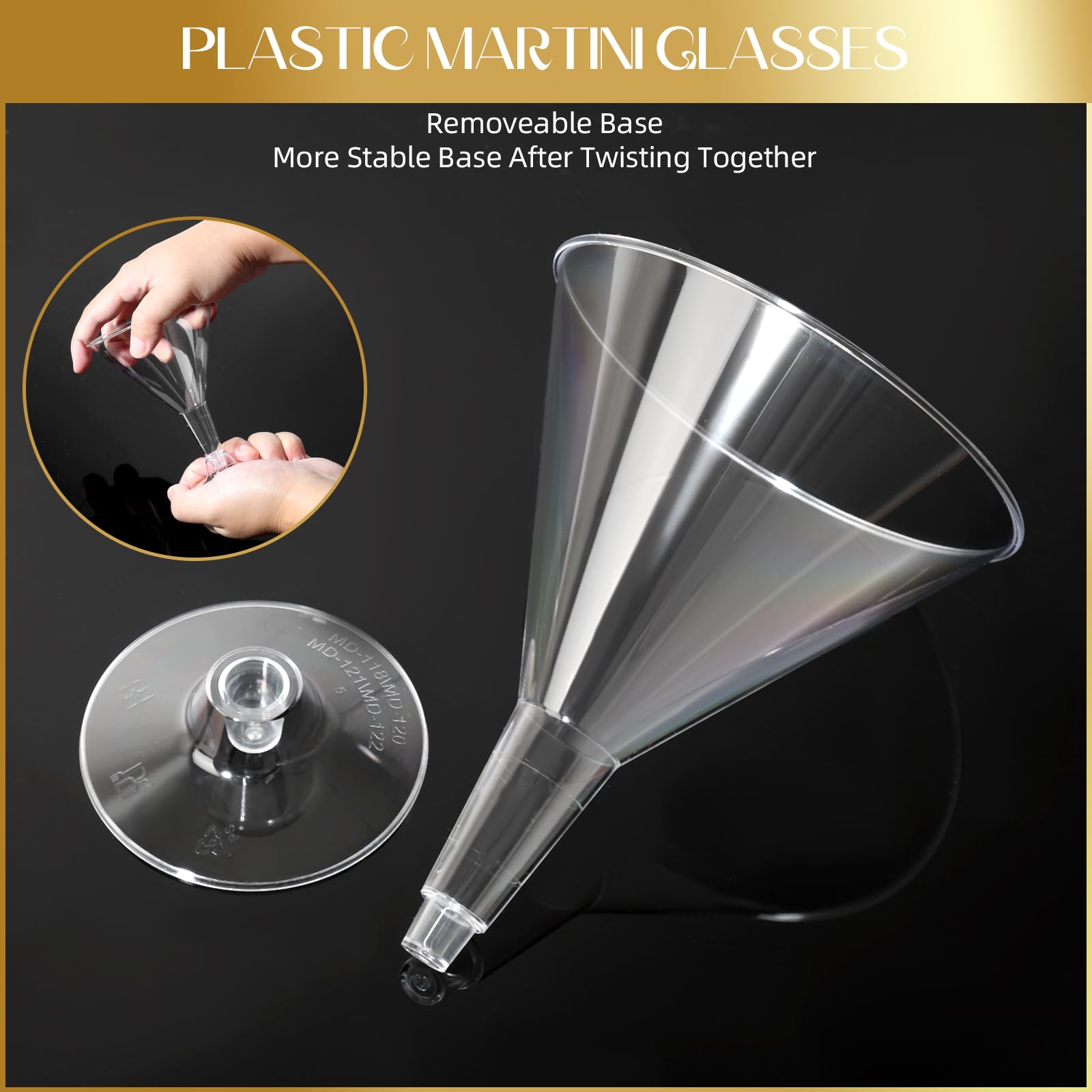 RYTOXILO tall clear design martini glasses enhance cocktail presentation