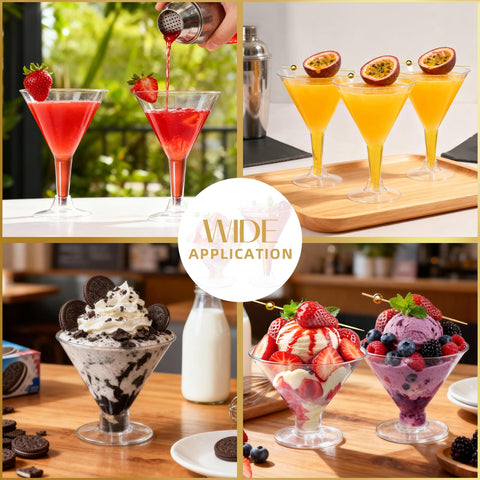 RYTOXILO clear cups enhance drink visibility for buffet presentations