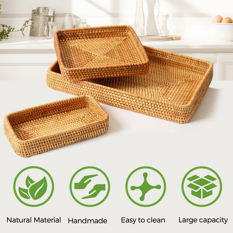 S310 rattan baskets in dresser drawer for jewelry and small items.