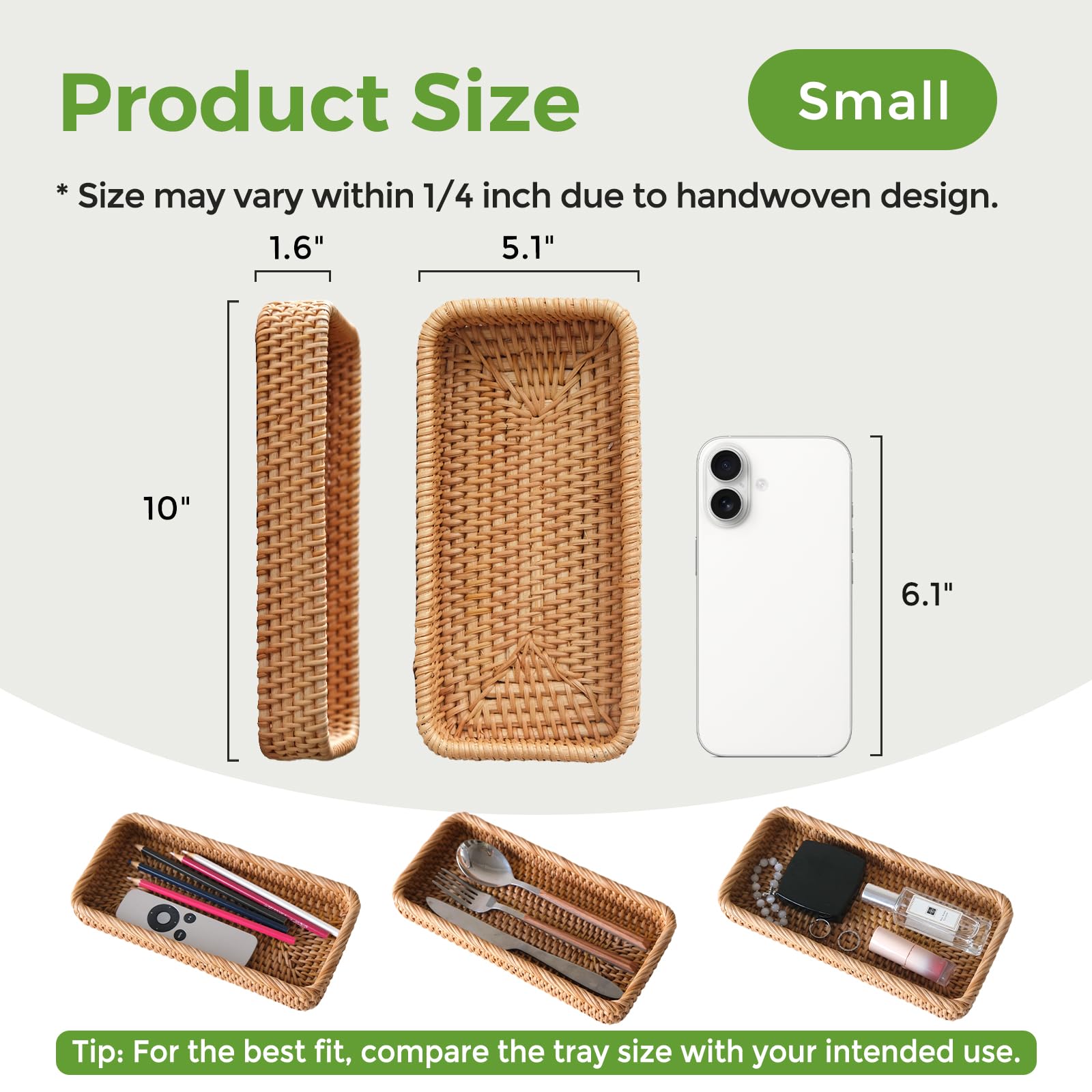 S310 vanity organizer tray with jewelry keeps rings and bracelets neatly in reach