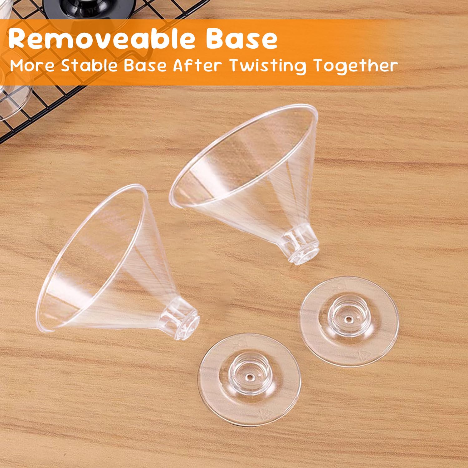 S8686S easy-assembly disposable glasses simplify setup and cleanup.