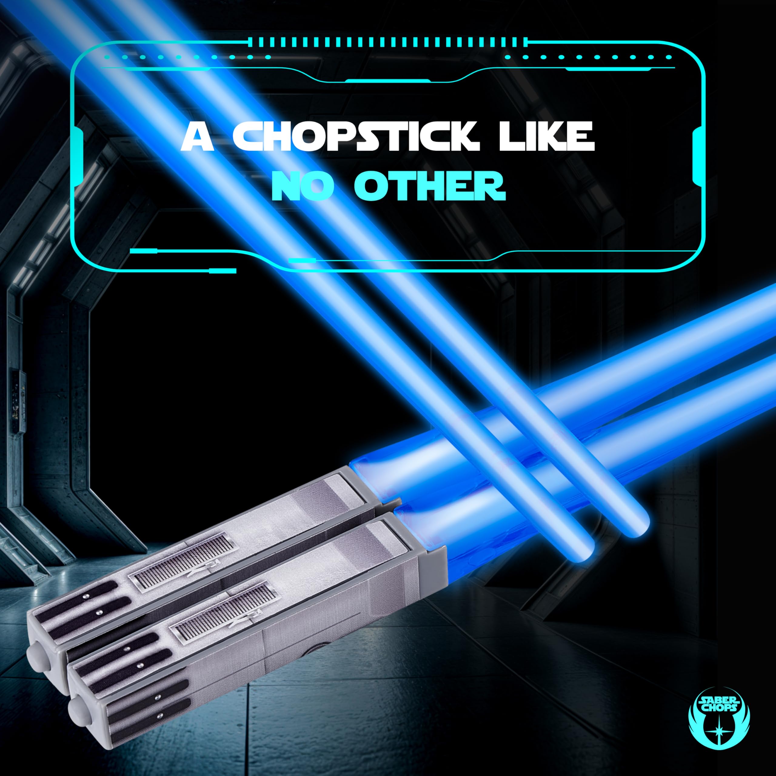 Saber Chops auto-changing colors add dynamic ambiance to meals.
