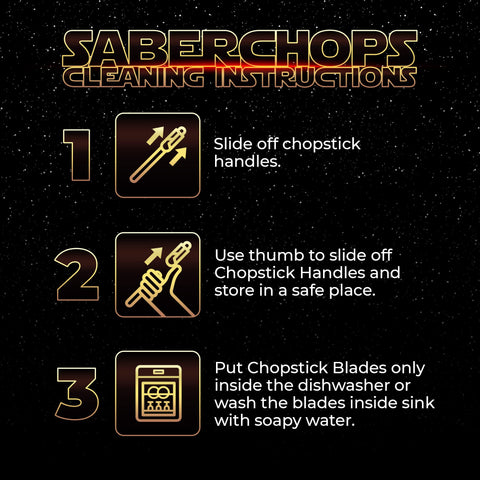 Saber Chops dishwasher-safe blades and detachable handles simplify cleaning.