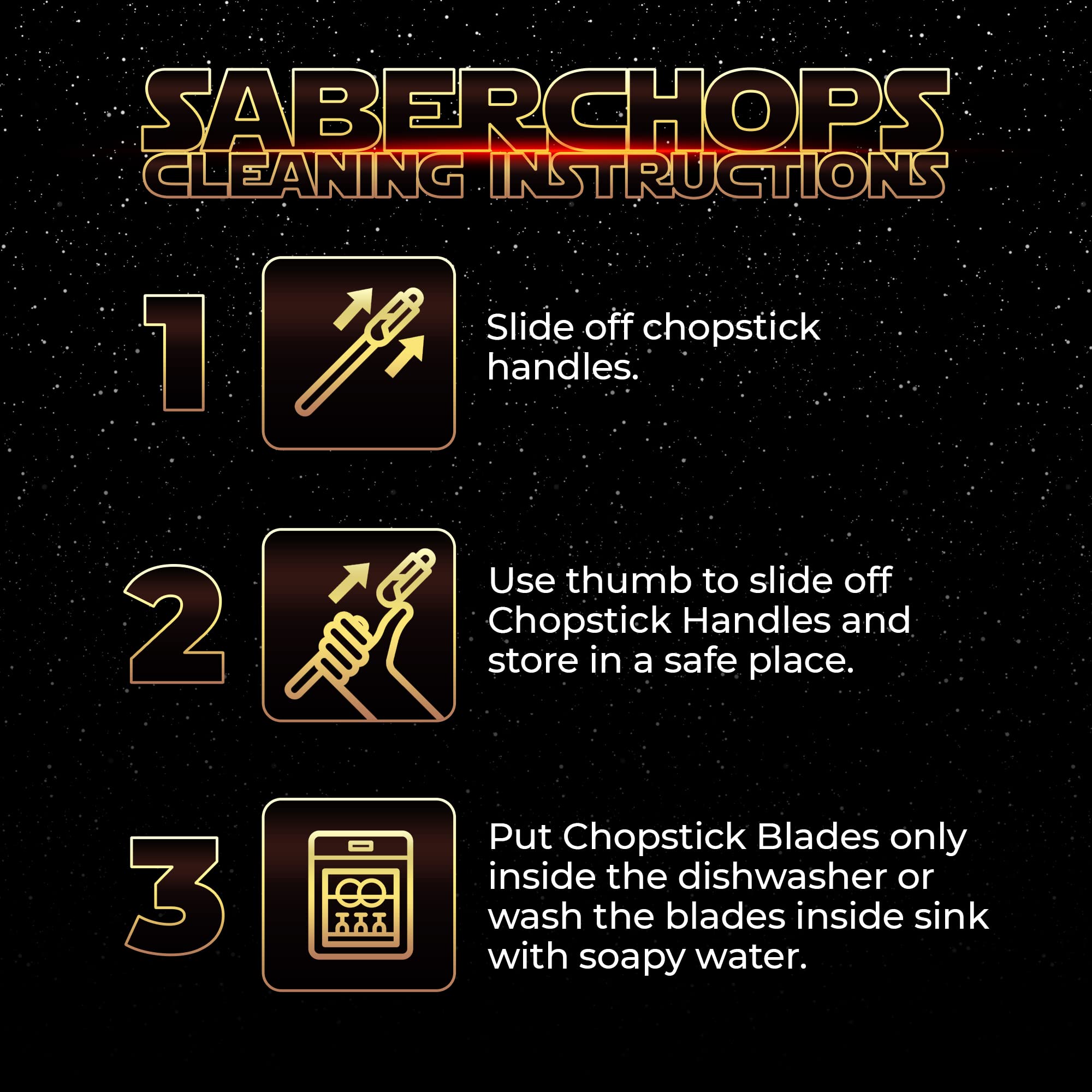 Saber Chops gift-ready packaging for Star Wars fans and party favors.
