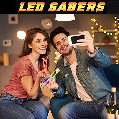 Saber Chops two-pair LED chopsticks ideal for entertaining sushi nights.