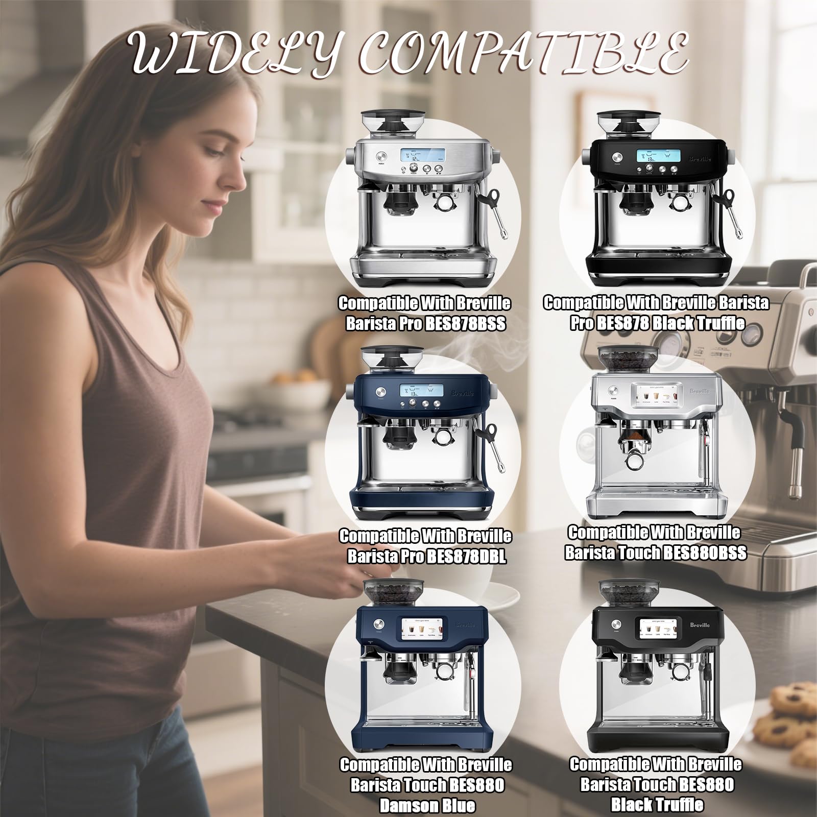 Sabethe Breville BES878 filter side view highlights easy replacement.