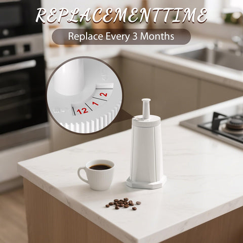 Sabethe Breville BES980 close-up filter showcases natural ion exchange resins.