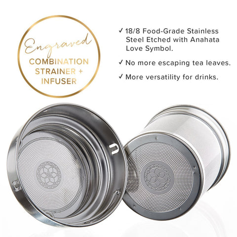 Compact Sacred Lotus Love tumbler design fits travel bags and cup holders.