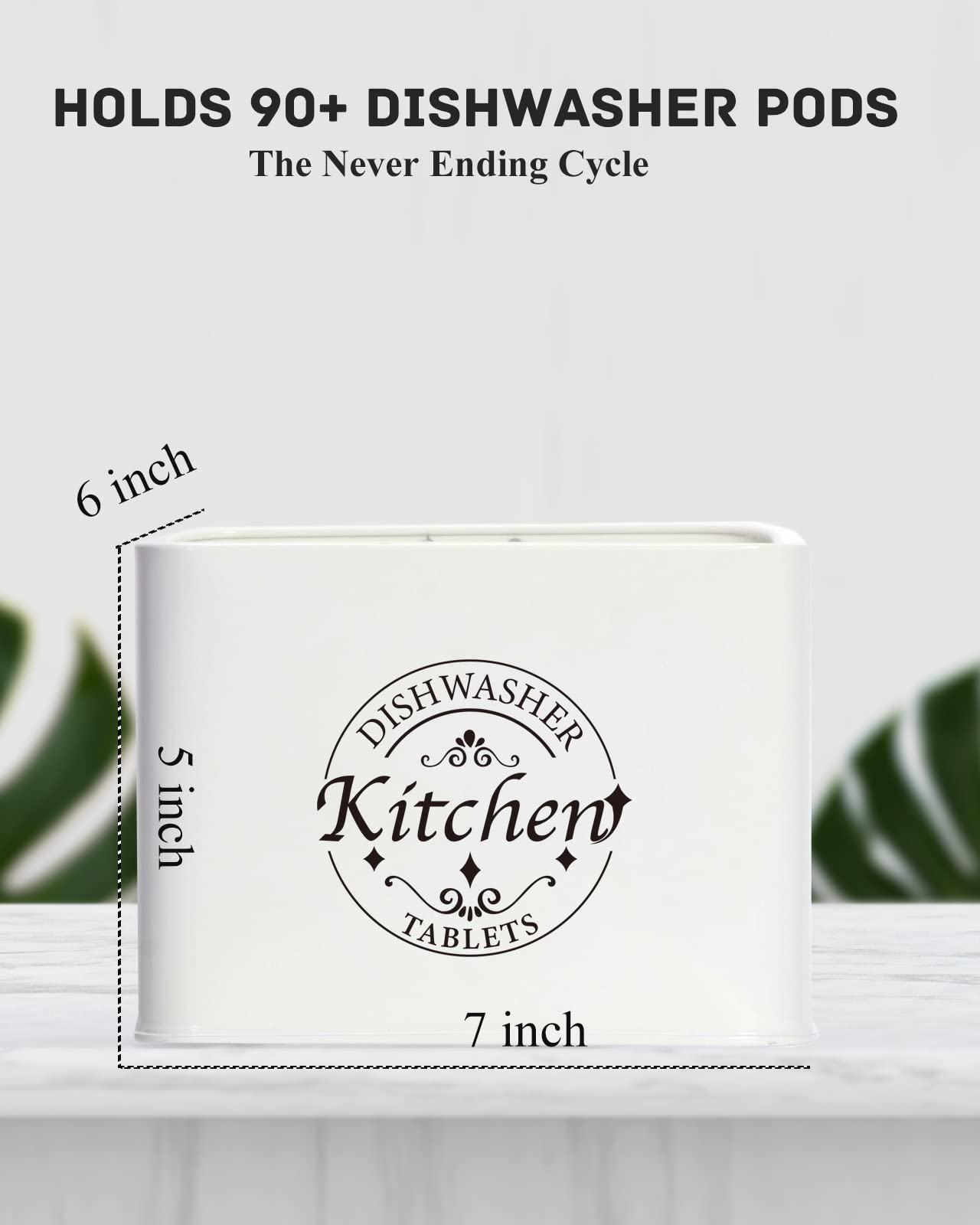 SACREDDAY space-saving container for dishwasher tablets and more