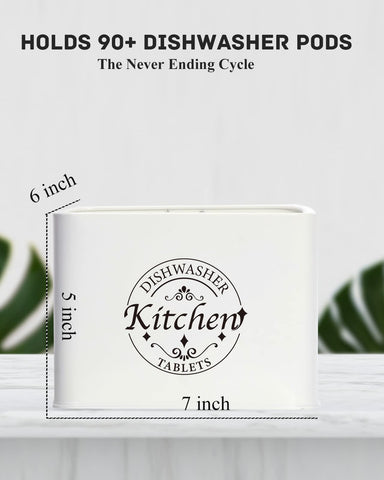 SACREDDAY space-saving container for dishwasher tablets and more